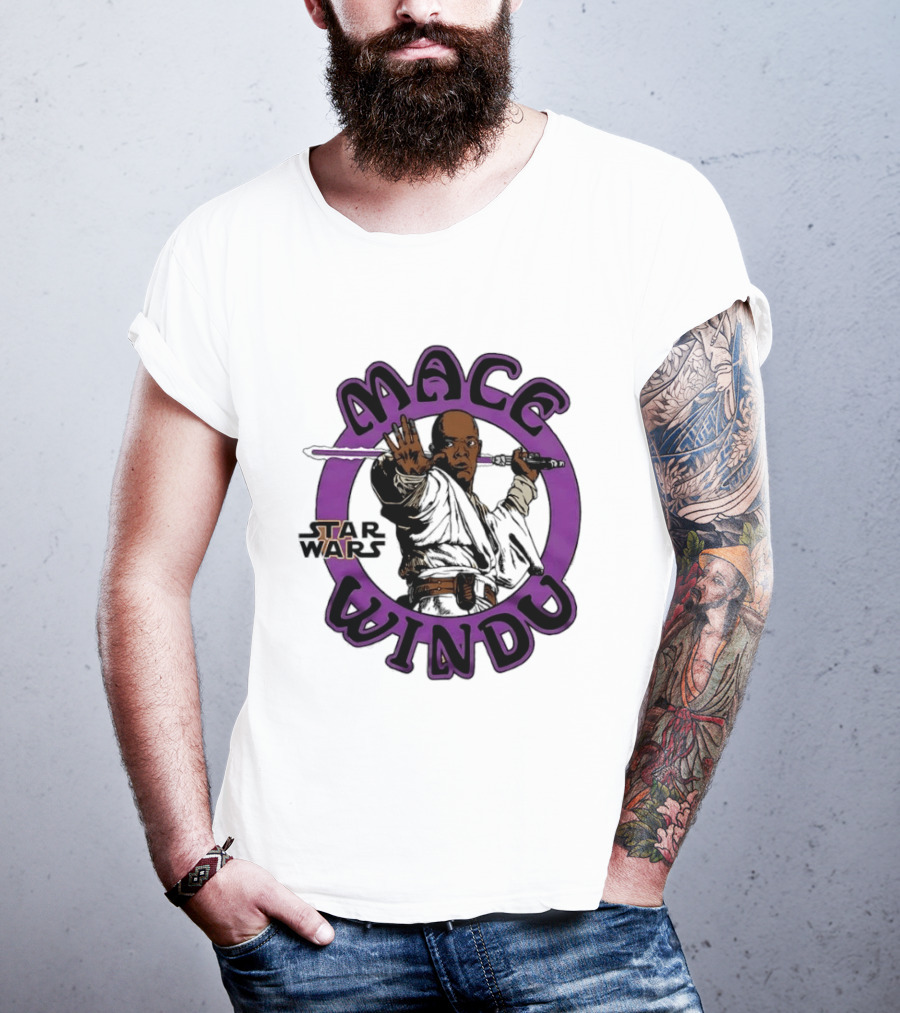 Star Wars Mace Windu Purple Jedi T-Shirt