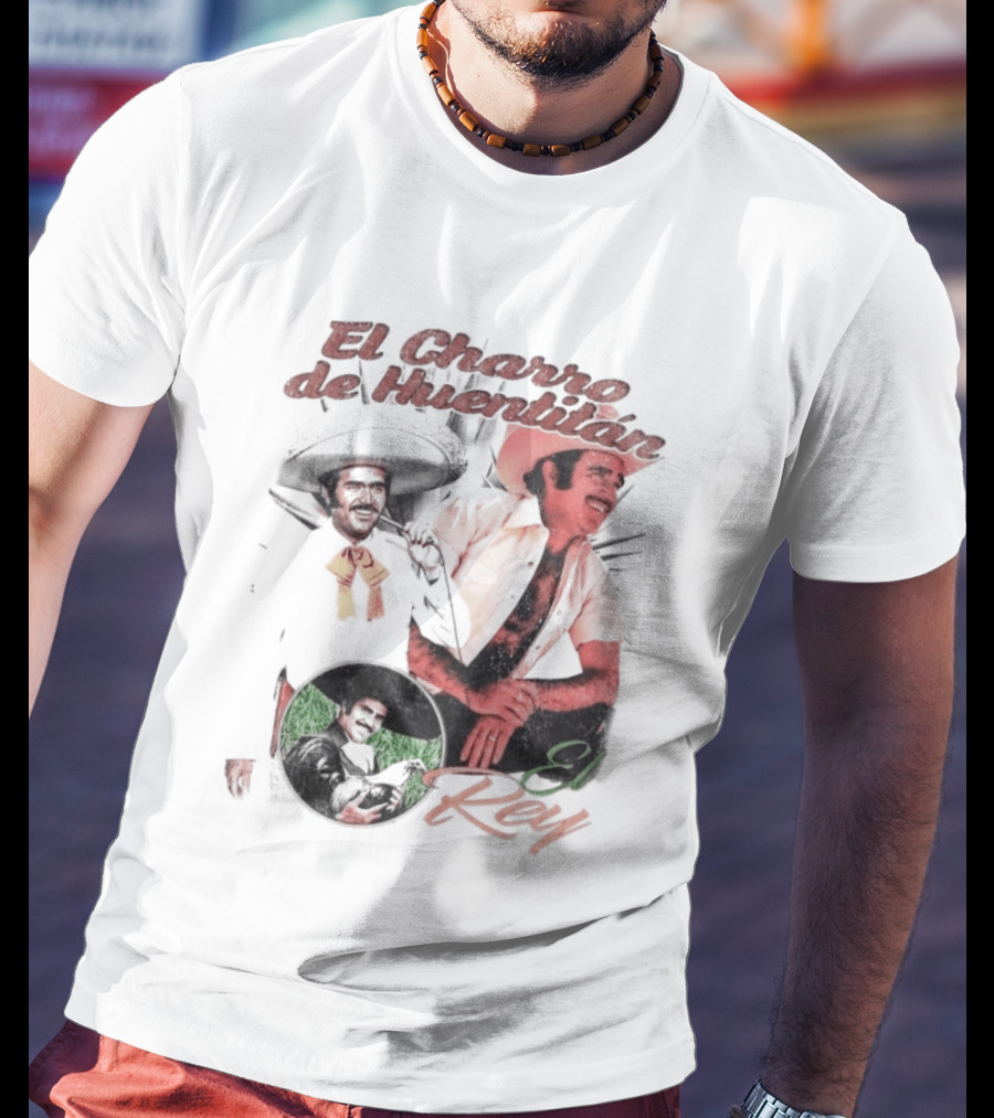 Vicente Fernandez El Charro De Huentitan El Rey Iconic Ranchera Style Mexican Music Legend T-Shirt