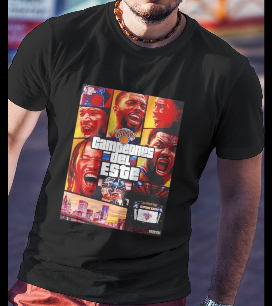 New York Knicks Campeones Del Este NBA Playoff Celebration T-Shirt