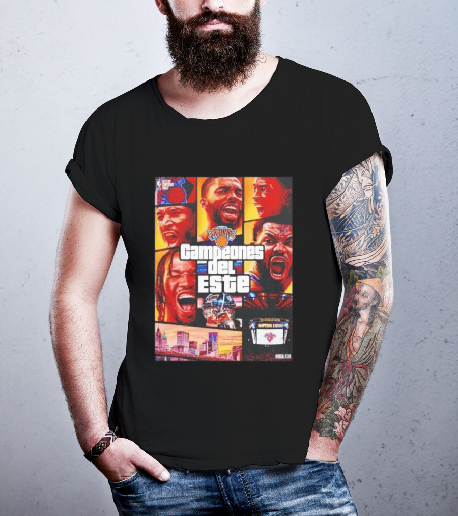 New York Knicks Campeones Del Este NBA Playoff Celebration T-Shirt