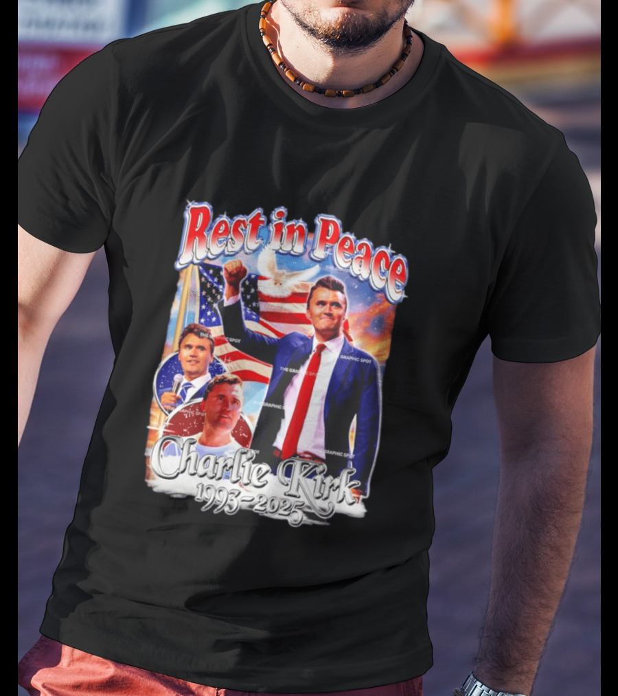 RIP Charlie Kirk Rest In Peace Memorial 1993 2025 T-Shirt