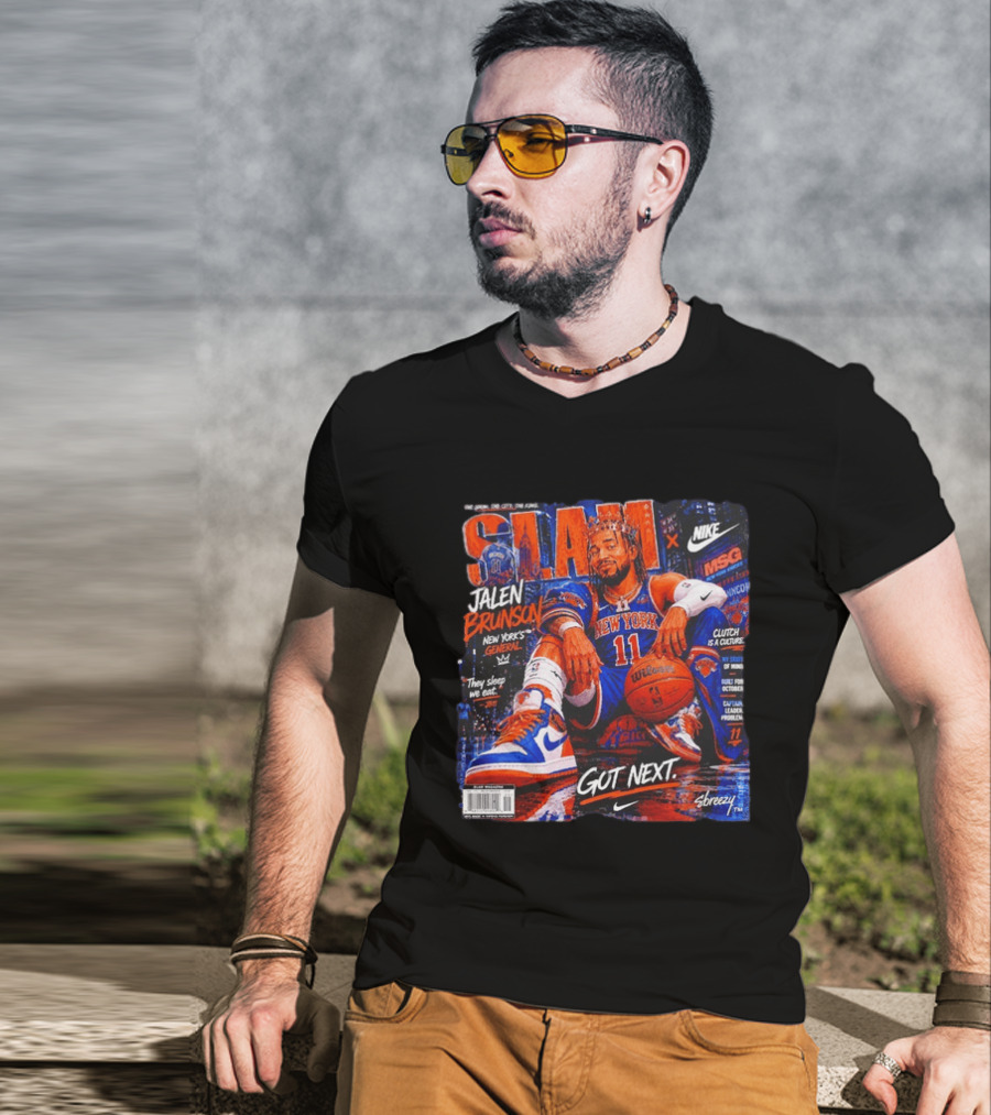 SLAM Jalen Brunson New York Knicks Nike X MSG Got Next T-Shirt
