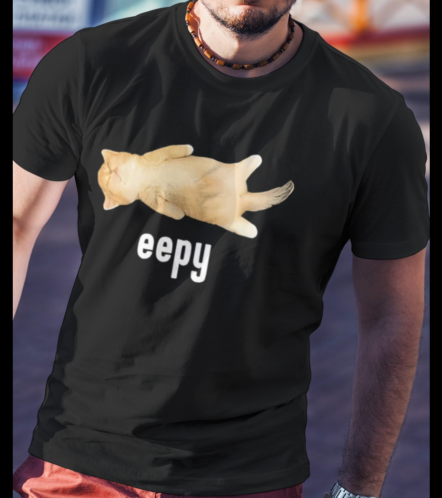 Eepy Sleeping Orange Kitten Cat Meme T-Shirt