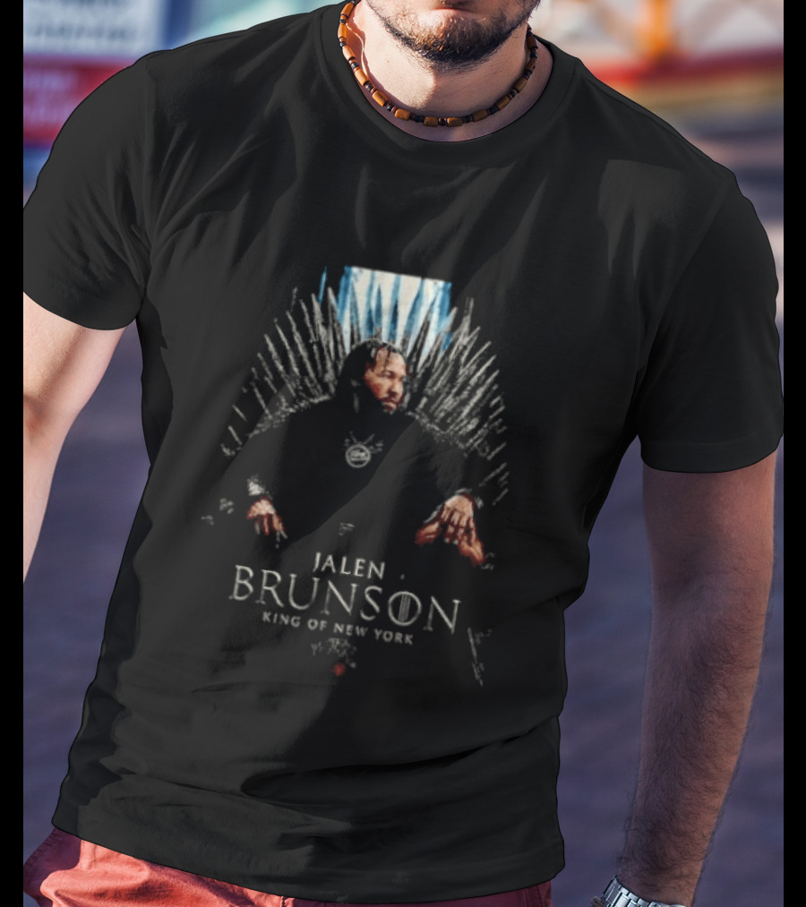 Jalen Brunson Game Of Thrones King Of New York Knicks Throne Concept T-Shirt