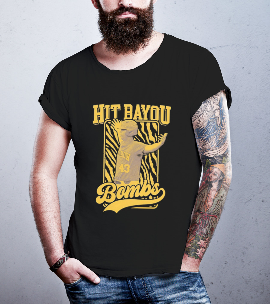 LSU Baseball Hit Bayou Bombs 43 Player T-Shirt