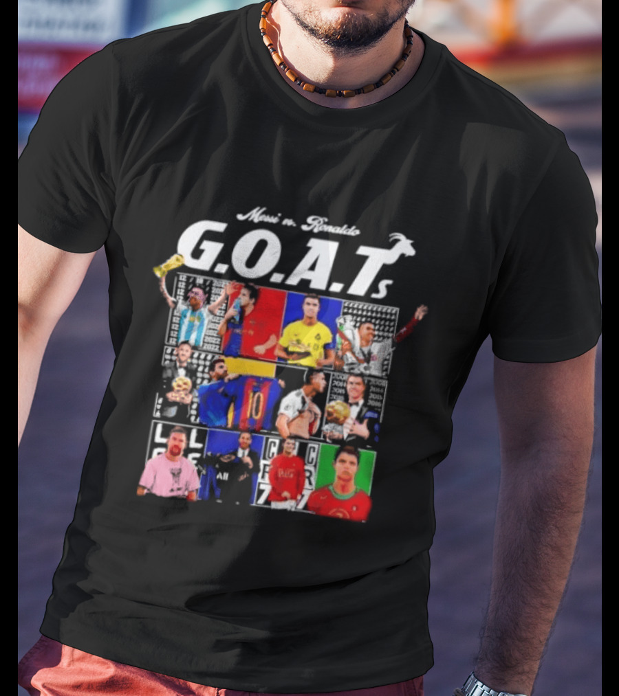 Meet The Football G.O.A.T.s Messi Vs Ronaldo Moments T-Shirt