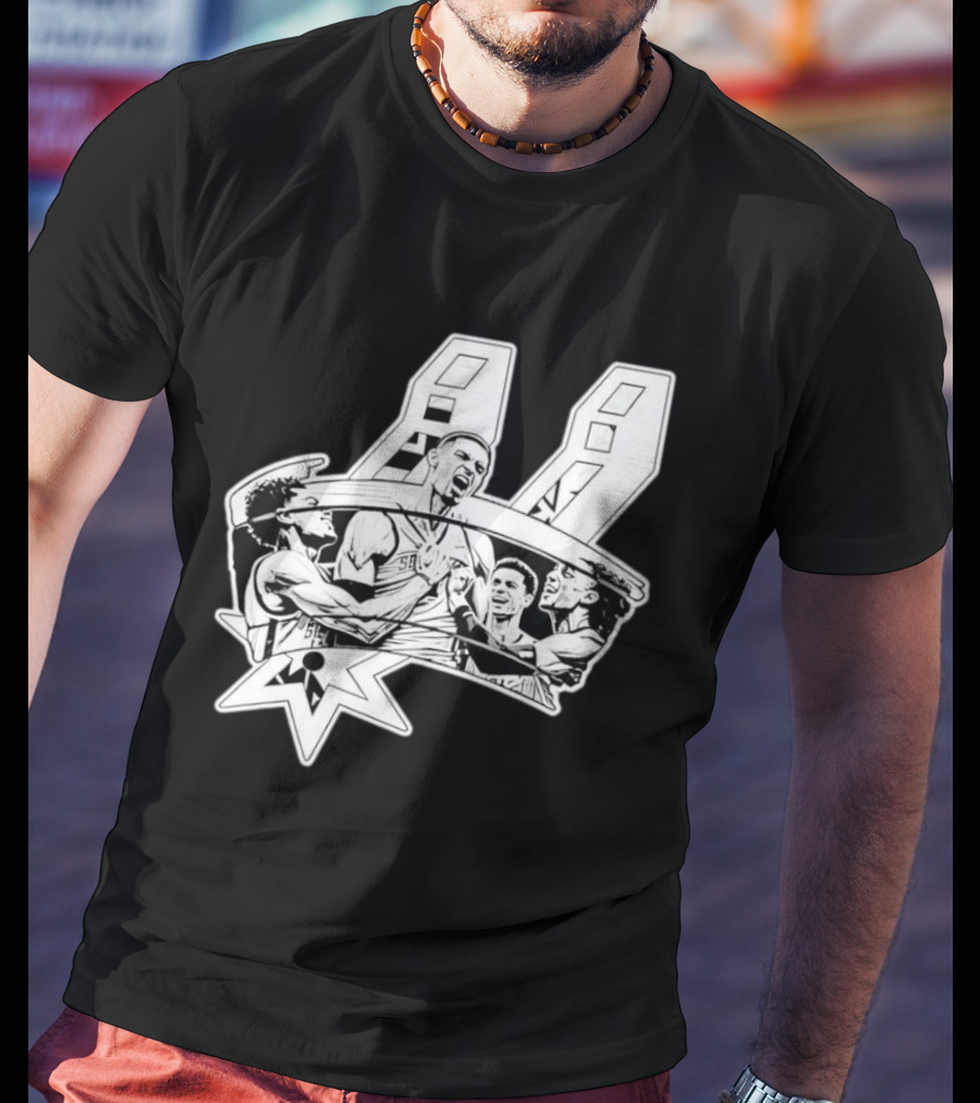Victor Wembanyama San Antonio Spurs Basketball Players NBA Team Celebration T-Shirt