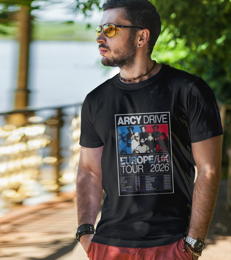 Arcy Drive Europe UK Tour 2026 Glasgow Manchester London Hamburg Dates T-Shirt