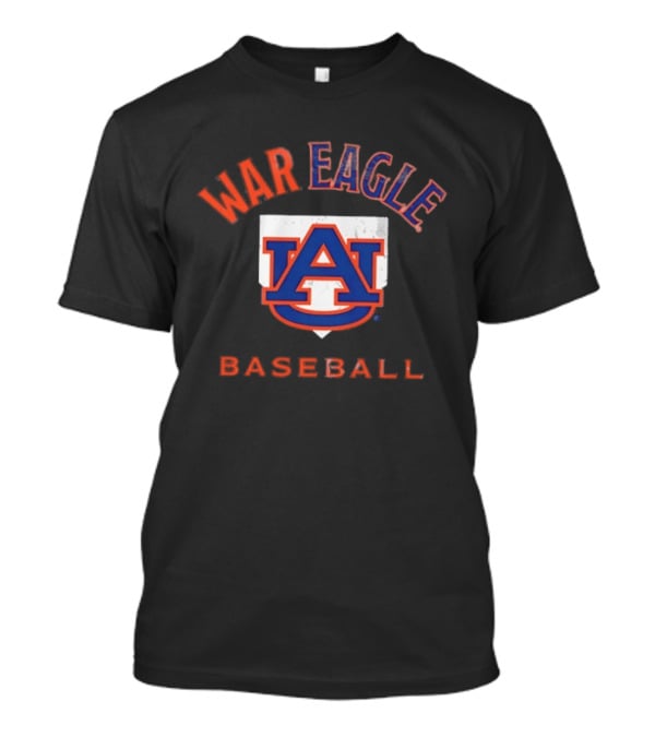 War Eagle Auburn Baseball Home Plate T-Shirt