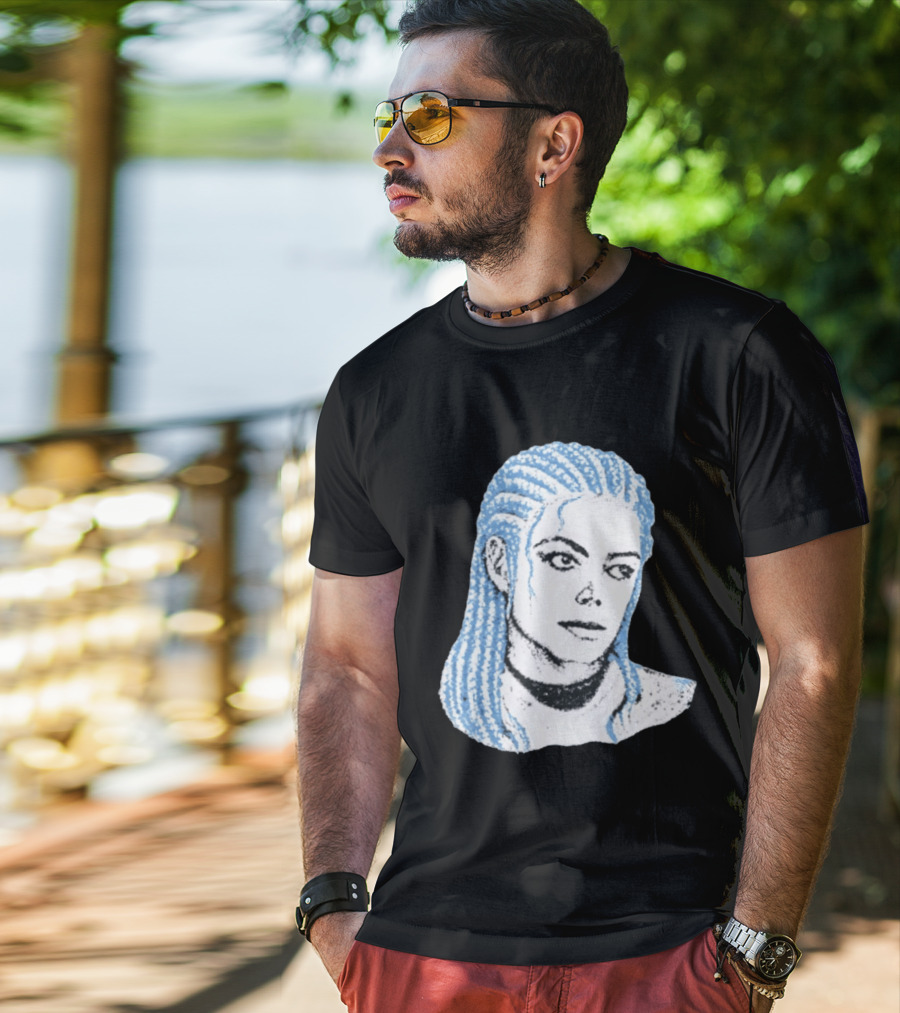 Iceman And MJ Braided Style Fusion T-Shirt