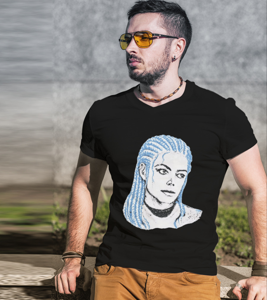 Iceman And MJ Braided Style Fusion T-Shirt