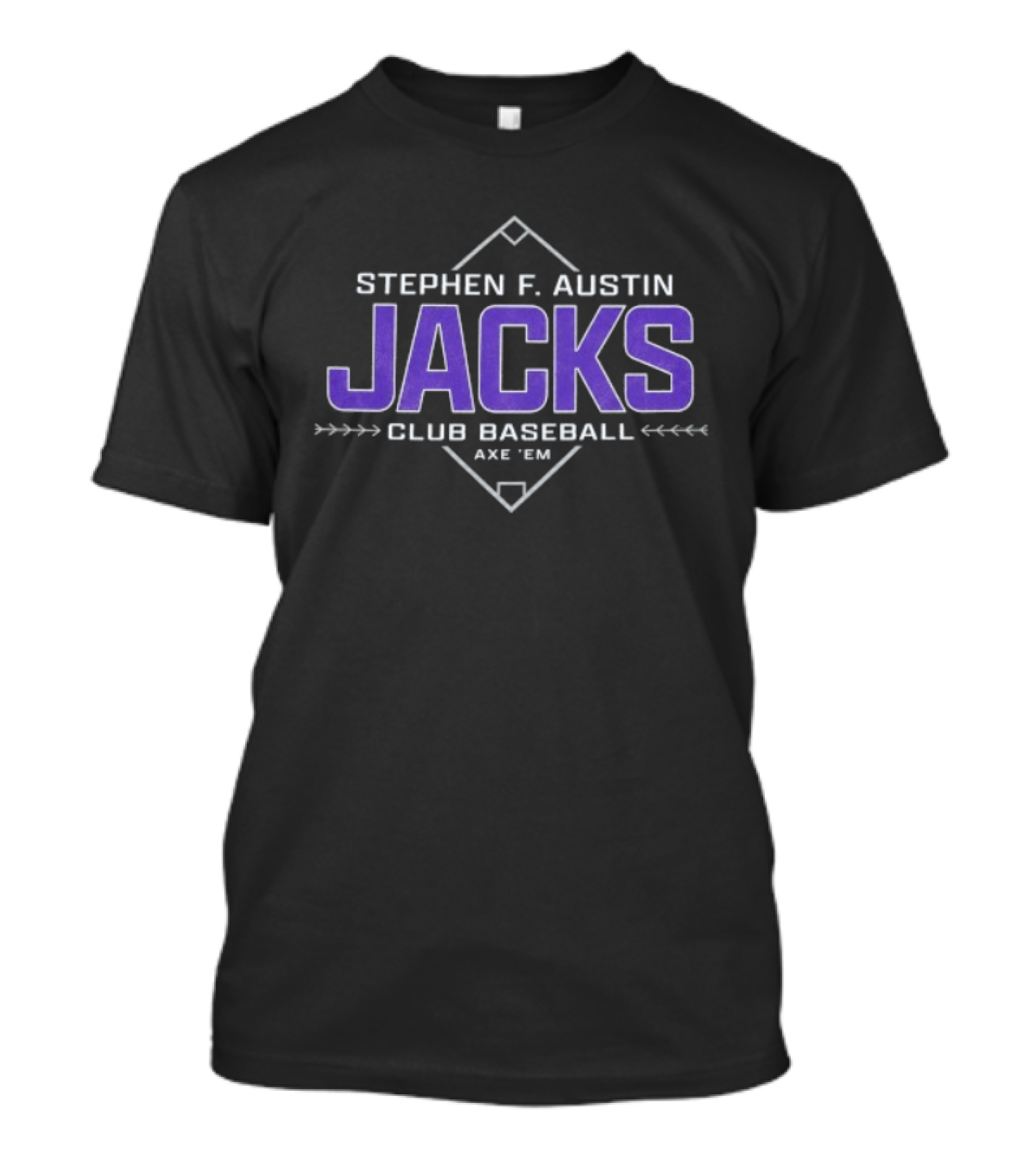 Stephen F. Austin Jacks Club Baseball Axe Em T-Shirt