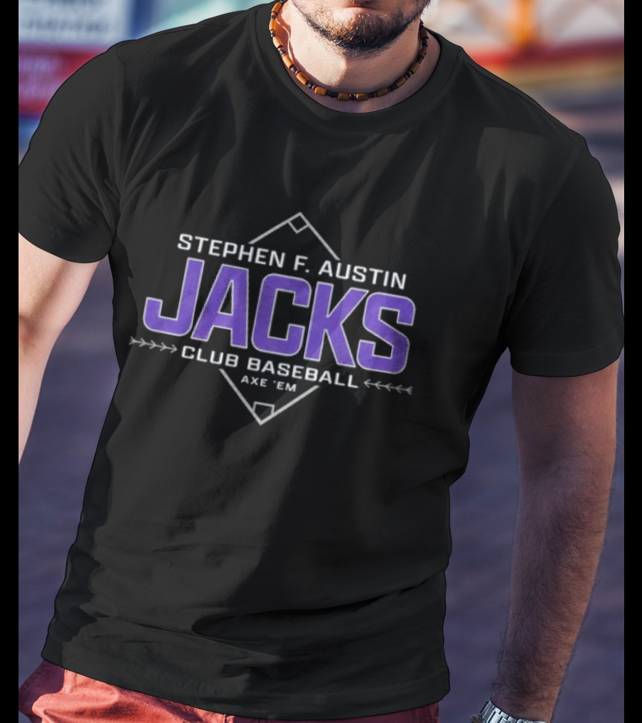 Stephen F. Austin Jacks Club Baseball Axe Em T-Shirt