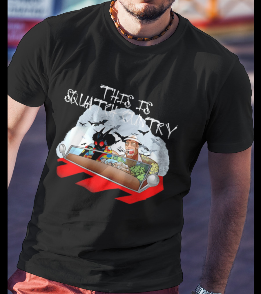 This Is Squatch Country Cryptid Chronicles With Mothman And Sasquatch T-Shirt