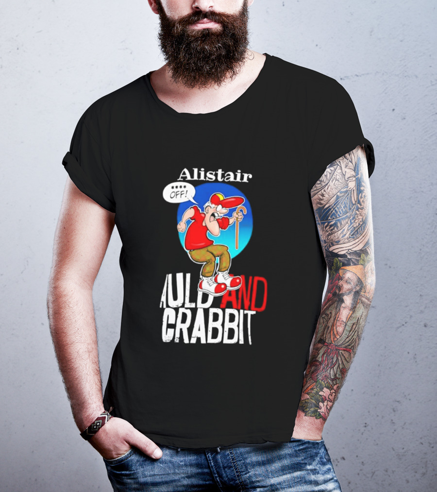 Alistair Auld And Crabbit Red Hat Cartoon Character With Cane T-Shirt