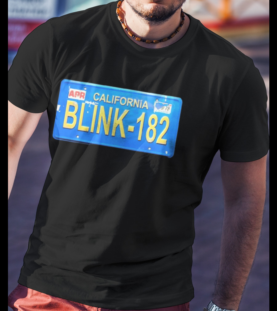 California Blink 182 License Plate APR Expired Tag T-Shirt
