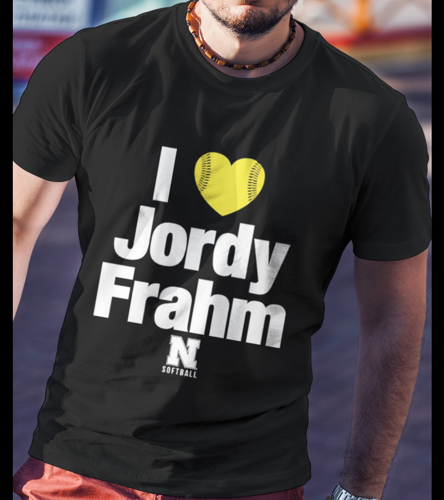 I Heart Jordy Frahm Nebraska Cornhuskers Softball T-Shirt