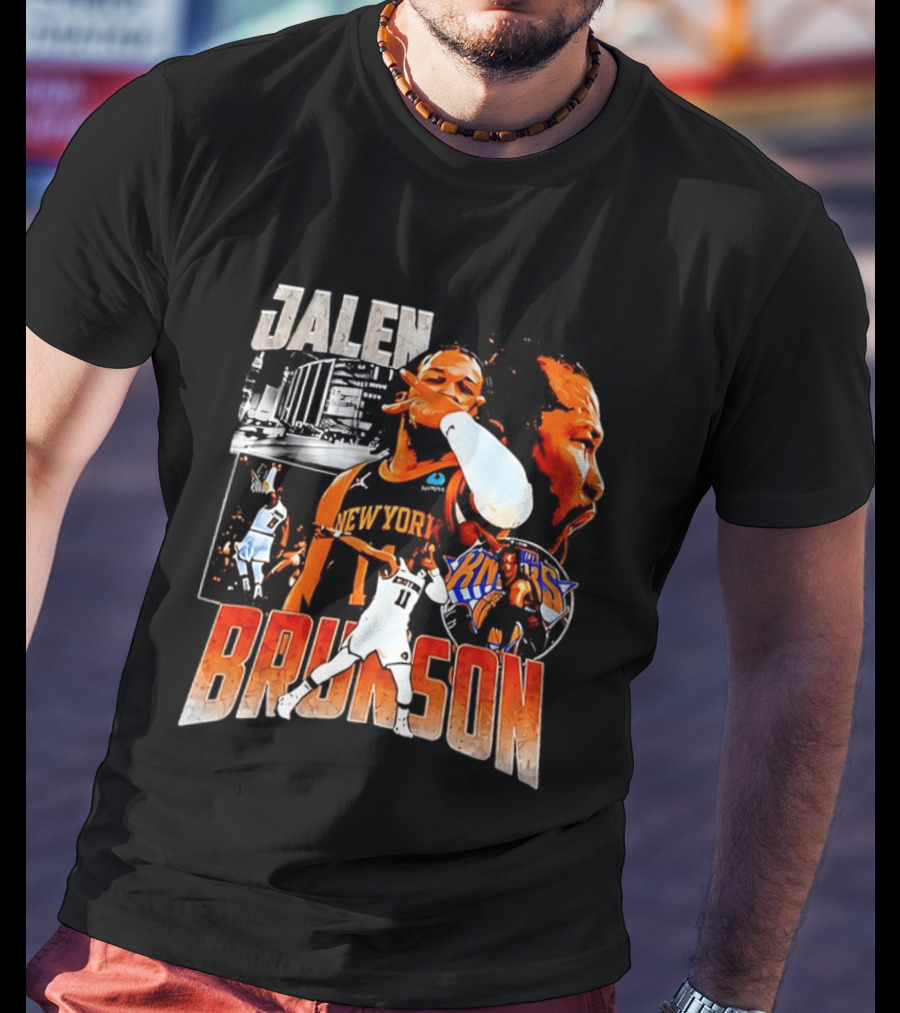Jalen Brunson New York Knicks Basketball Collage Knicks T-Shirt