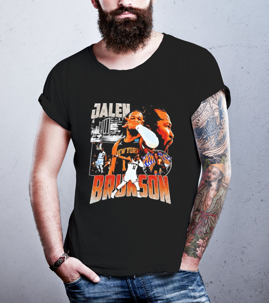 Jalen Brunson New York Knicks Basketball Collage Knicks T-Shirt