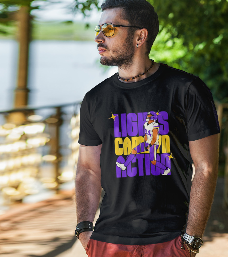 Lights Camryn Action Minnesota Vikings Player 14 T-Shirt