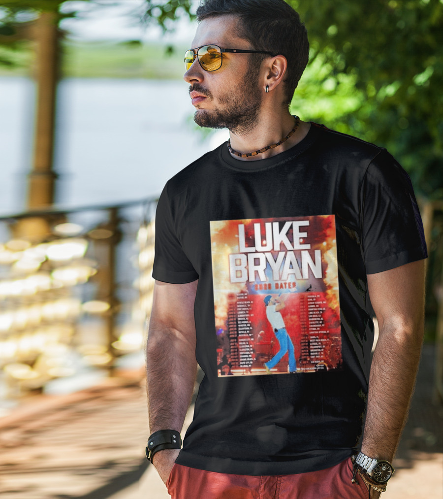 Luke Bryan 2026 Dates Tour Cities Concert Events T-Shirt
