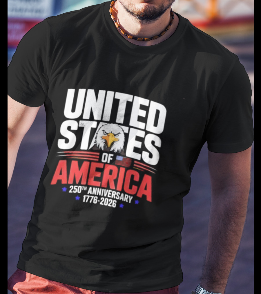 United States Of America 250th Anniversary 1776 2026 Celebration T-Shirt
