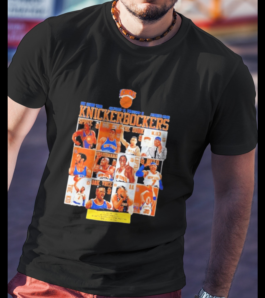 New York Knicks Knickerbockers Basketball Legends Spree Melo Run MSG Series T-Shirt