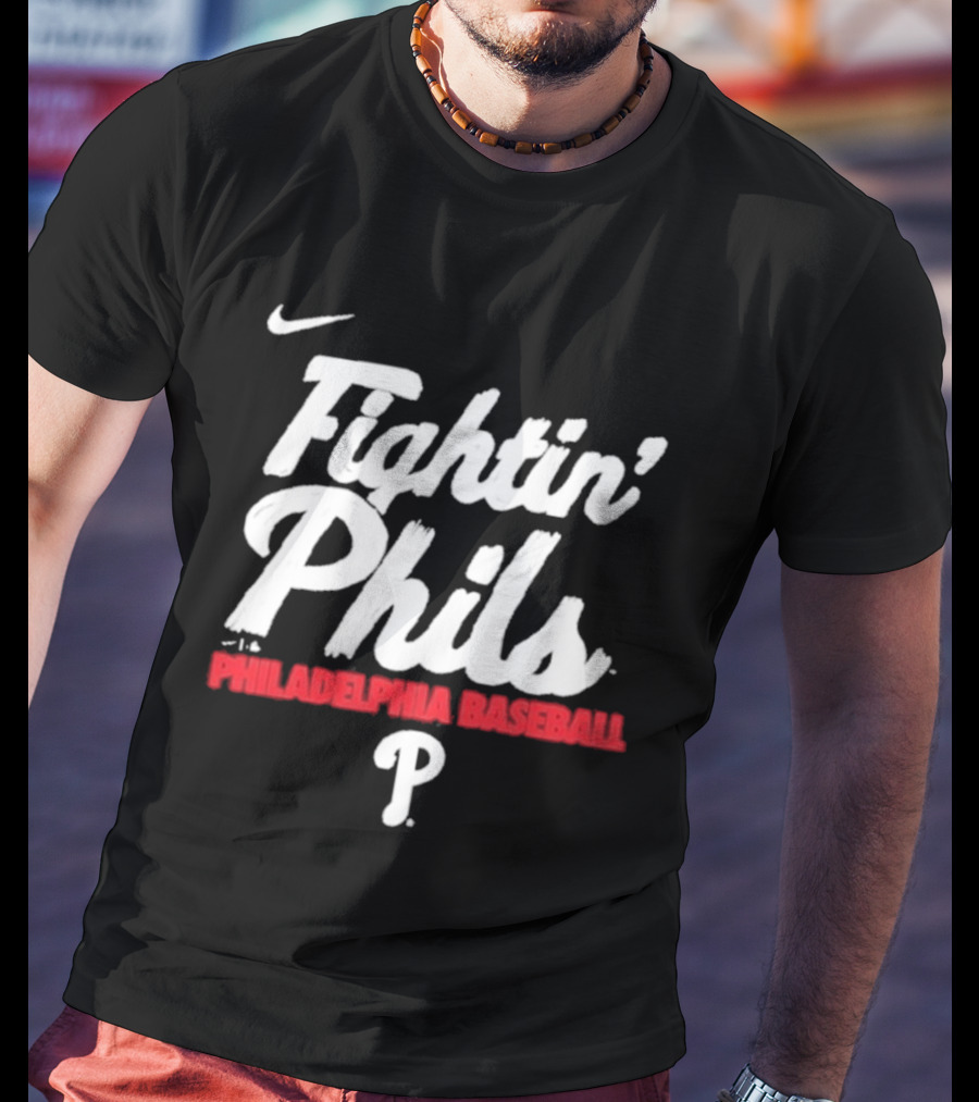 Nike Fightin' Phils Philadelphia Baseball City Connect Handwriting Club T-Shirt