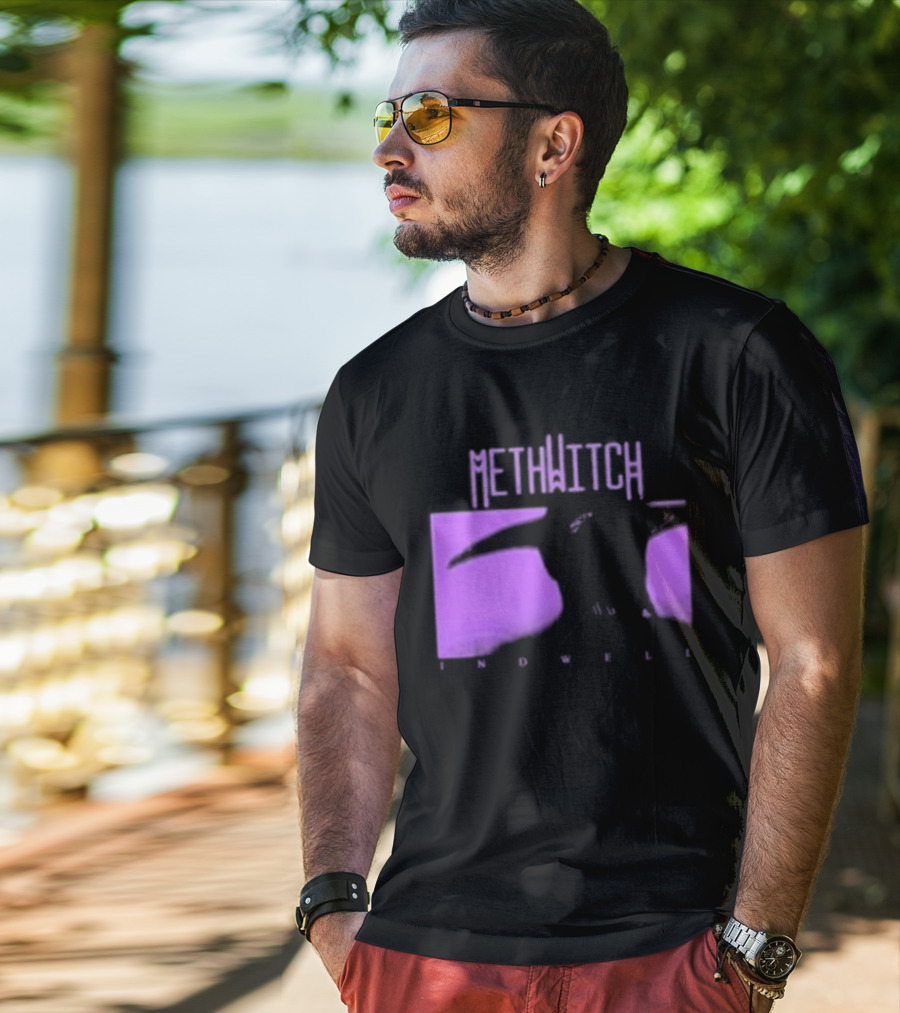 Methwitch Digital Well Records Indwell Mirror T-Shirt