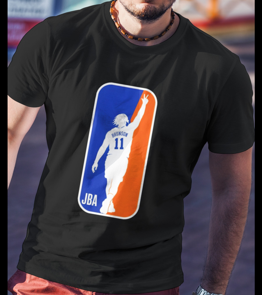 Jalen Brunson 11 JBA Basketball Victory Sign New York T-Shirt