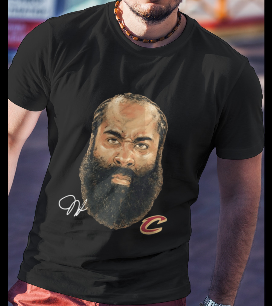 James Harden Cleveland Cavaliers Iconic Beard NBA T-Shirt