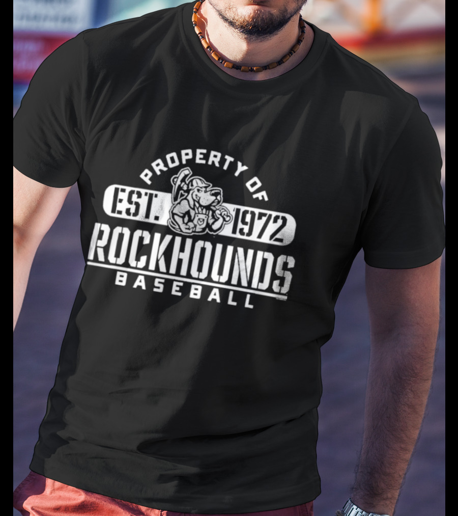 Property Of RockHounds Baseball Est 1972 T-Shirt