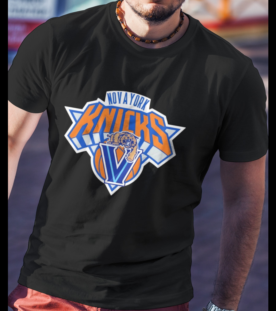 New York Knicks Villanova Wildcats NBA Mashup 2026 T-Shirt