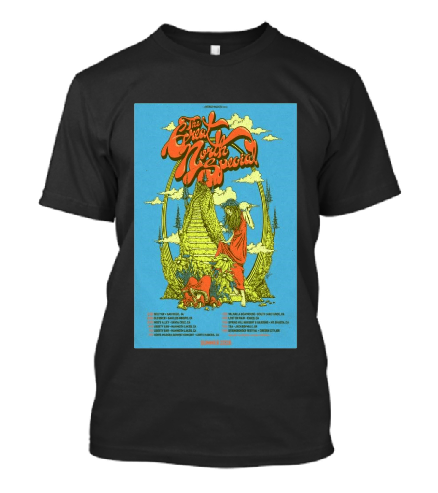 The Great North Special Tour 2026 Uncle John's New Haven Liberty Hall Fillmore West Shrine Auditorium Hollywood Events T-Shirt