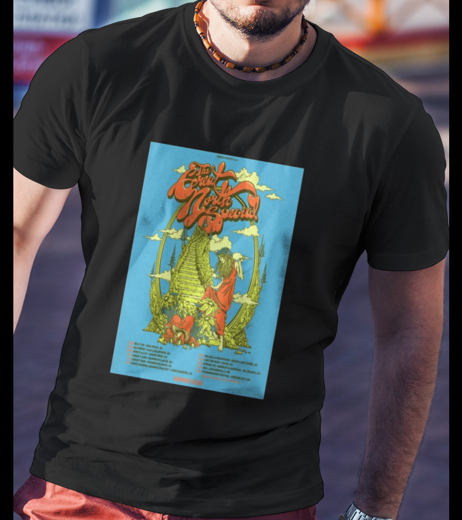 The Great North Special Tour 2026 Uncle John's New Haven Liberty Hall Fillmore West Shrine Auditorium Hollywood Events T-Shirt