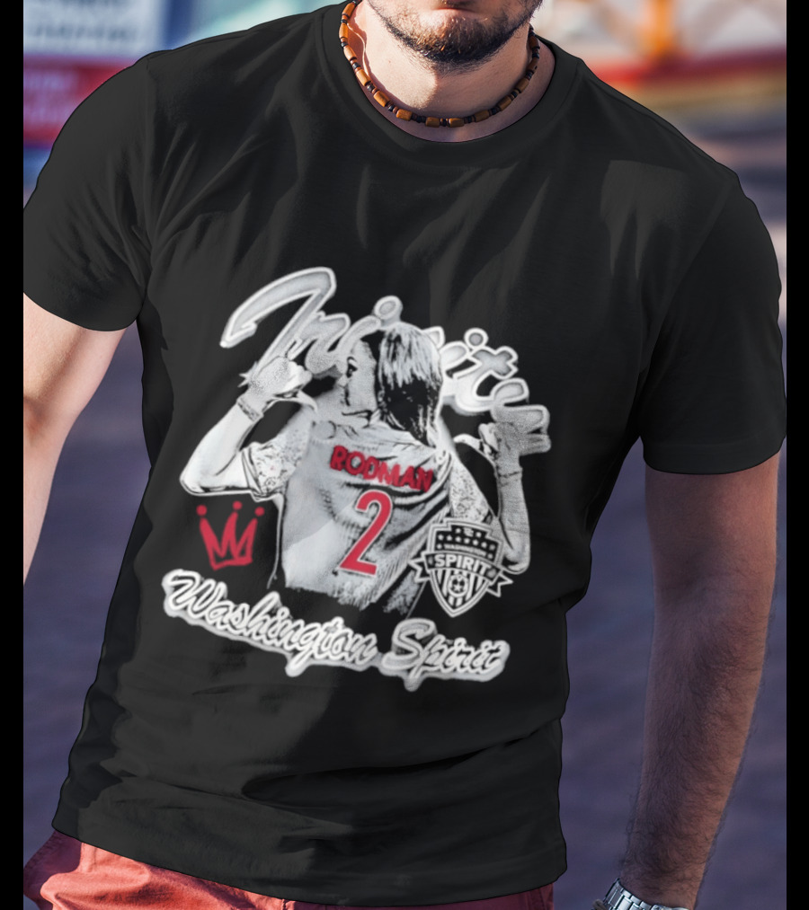 Trinity Rodman Washington Spirit NWSL Crown Number 2 T-Shirt