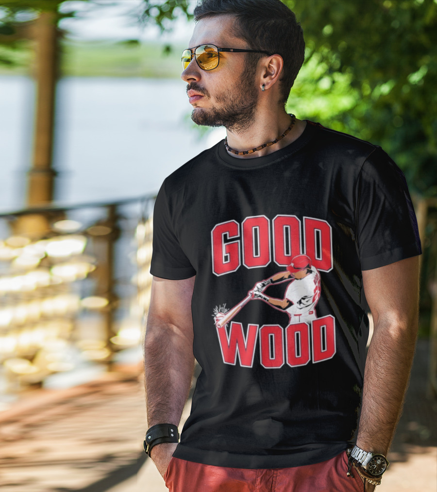Washington Baseball James Wood Good Wood Slugger Swing T-Shirt