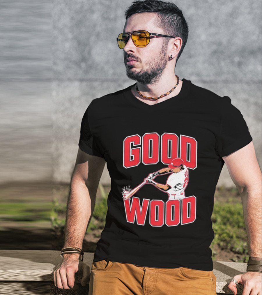 Washington Baseball James Wood Good Wood Slugger Swing T-Shirt