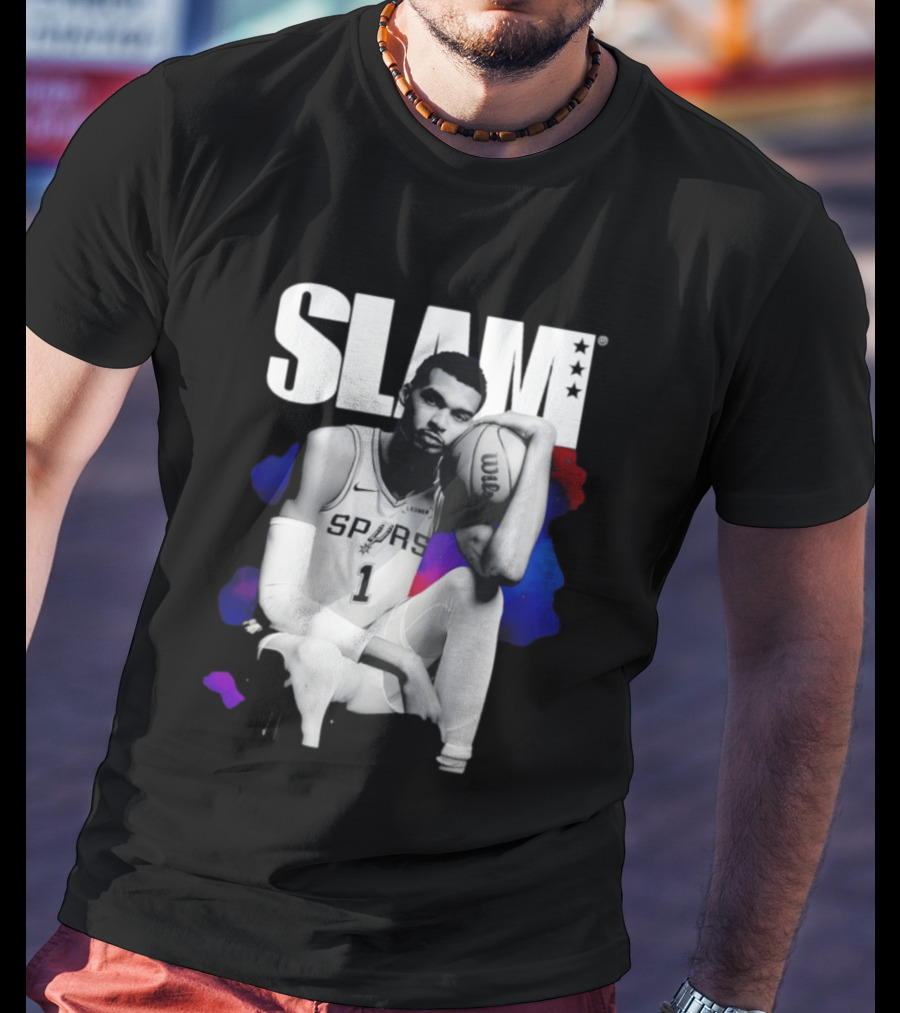 SLAM Victor Wembanyama Spurs Basketball T-Shirt