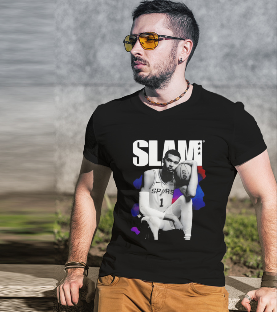SLAM Victor Wembanyama Spurs Basketball T-Shirt