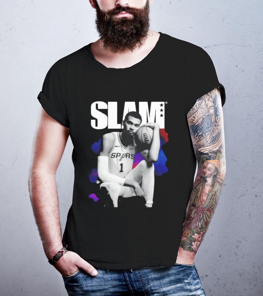 SLAM Victor Wembanyama Spurs Basketball T-Shirt