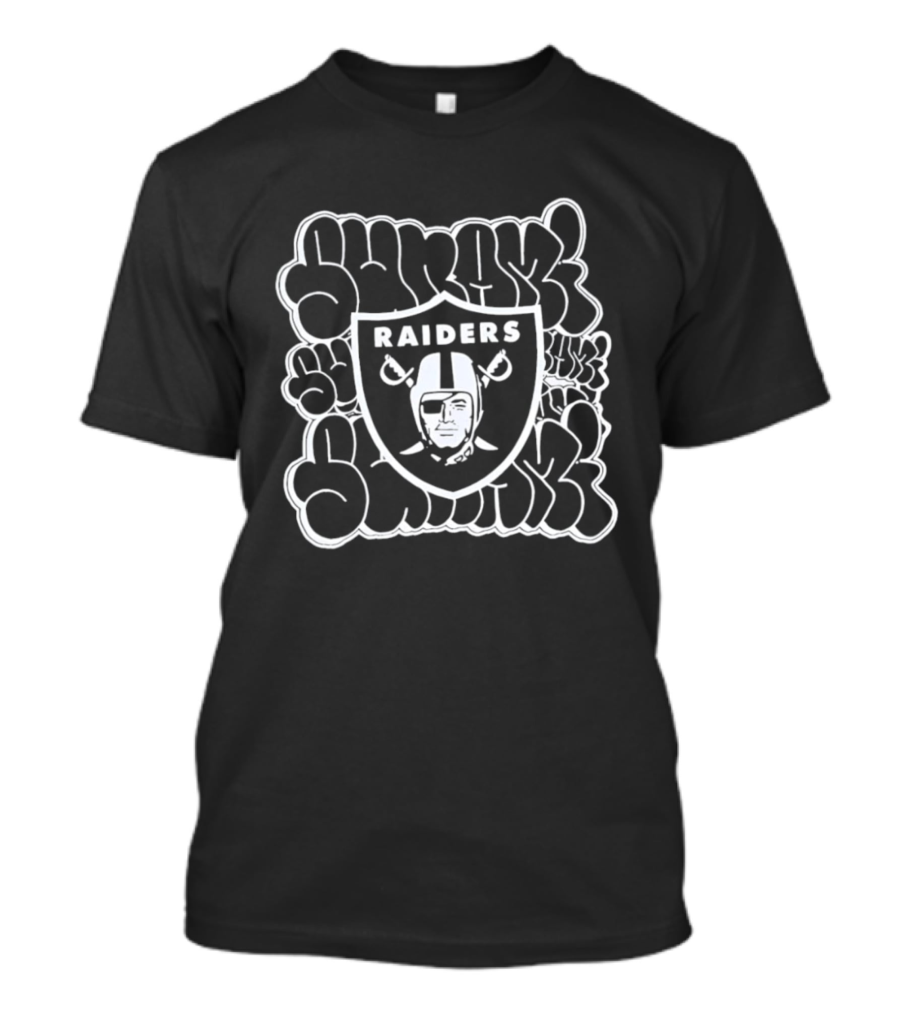 Suavecito Raiders Graffiti Bubble Shield T-Shirt