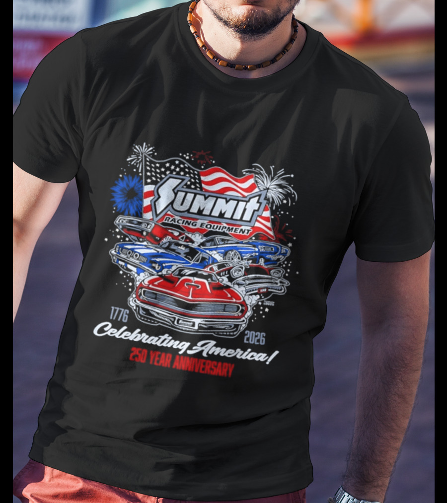 Summit Racing Equipment Celebrating America 1776 2026 250 Year Anniversary T-Shirt