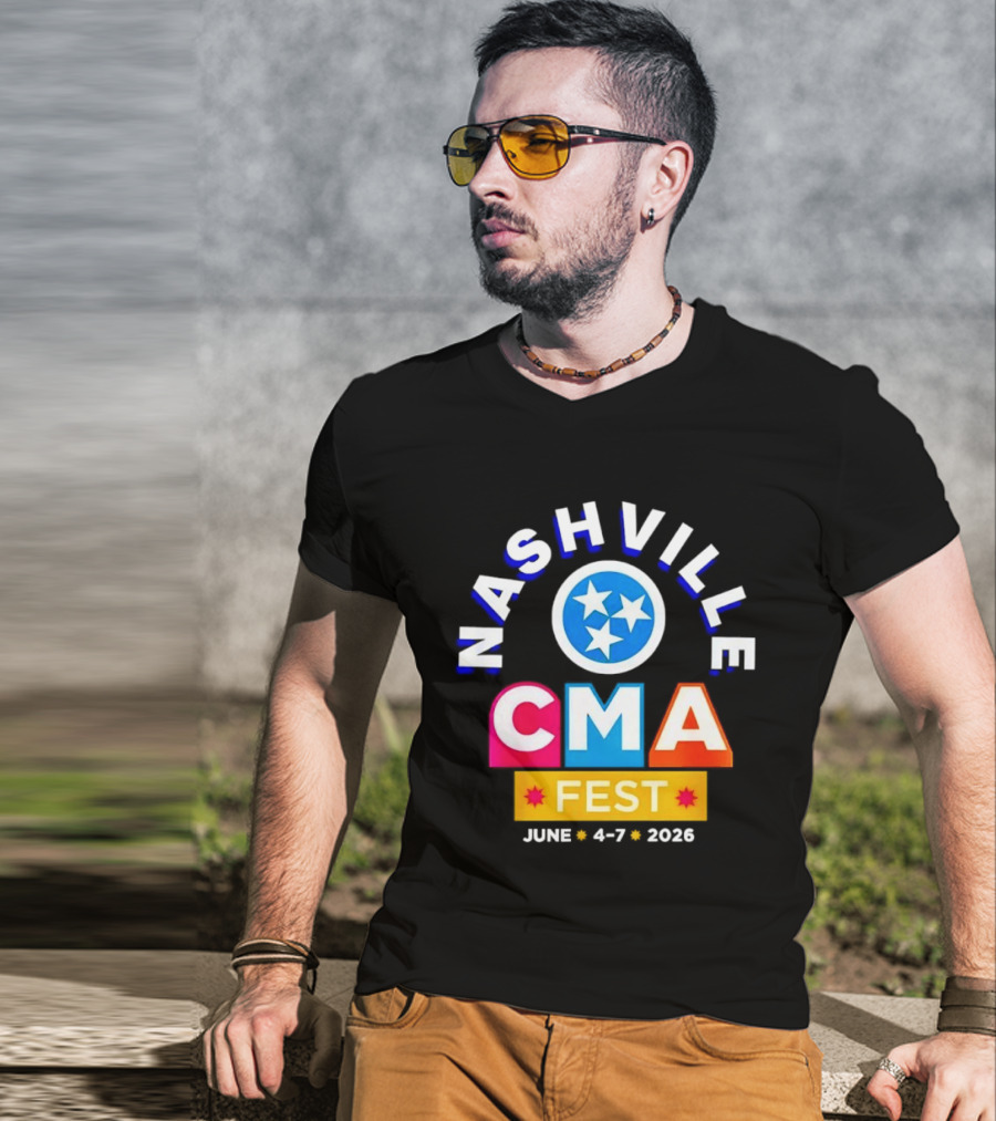 Nashville CMA Fest June 4 7 2026 Tennessee Titans T-Shirt