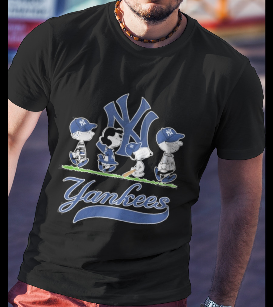 2026 Yankees Peanuts Abbey Road New York MLB T-Shirt