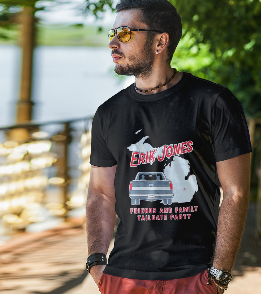 Erik Jones Friends And Family Tailgate Party Jonesboy Legacy Michigan T-Shirt