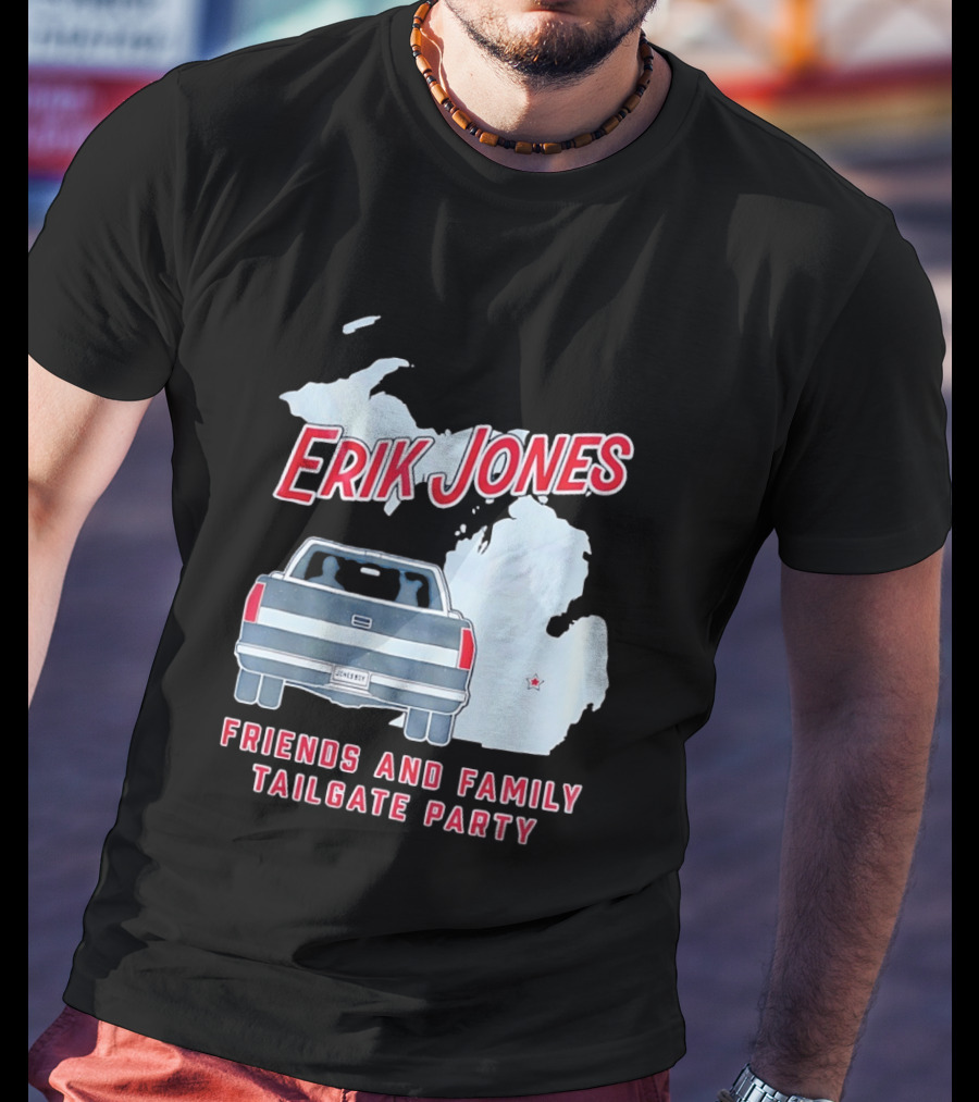 Erik Jones Friends And Family Tailgate Party Jonesboy Legacy Michigan T-Shirt