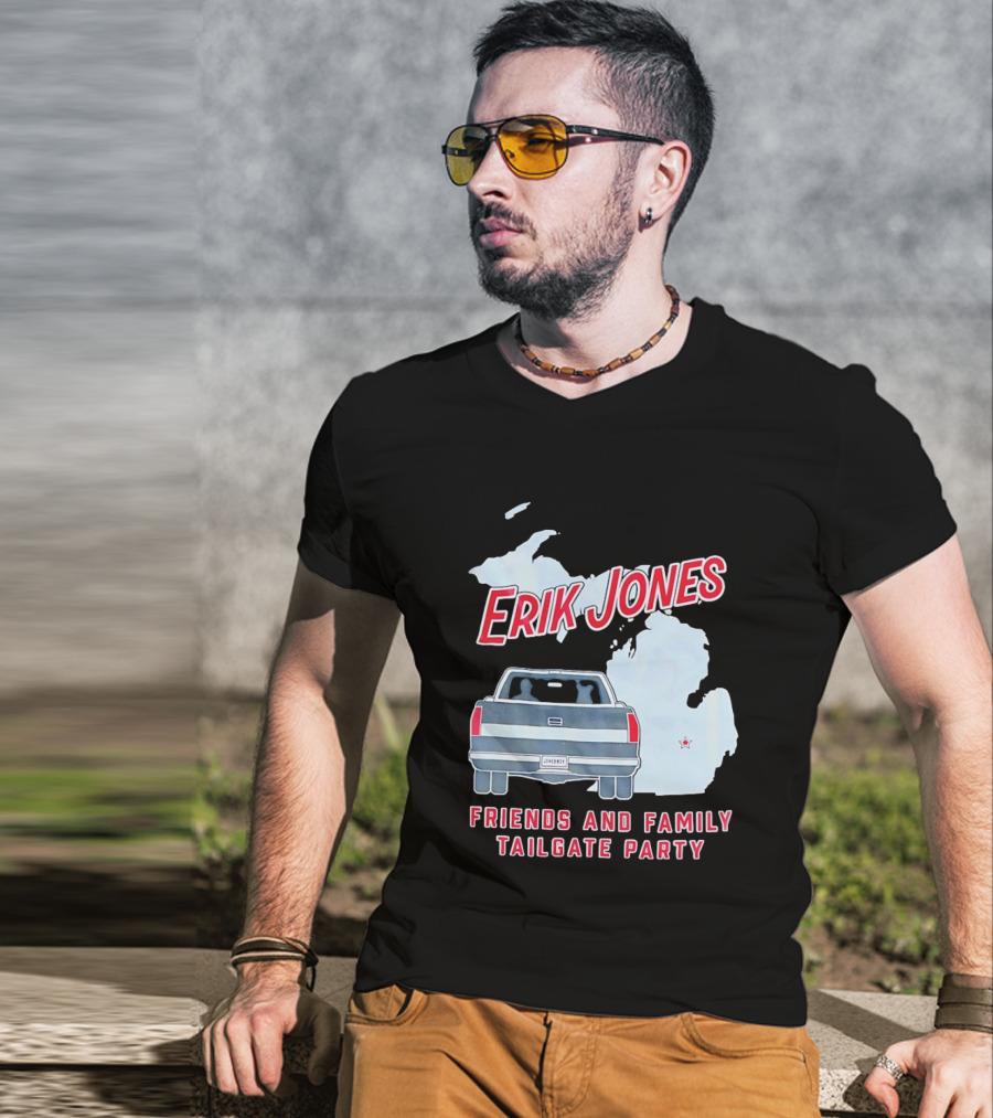 Erik Jones Friends And Family Tailgate Party Jonesboy Legacy Michigan T-Shirt