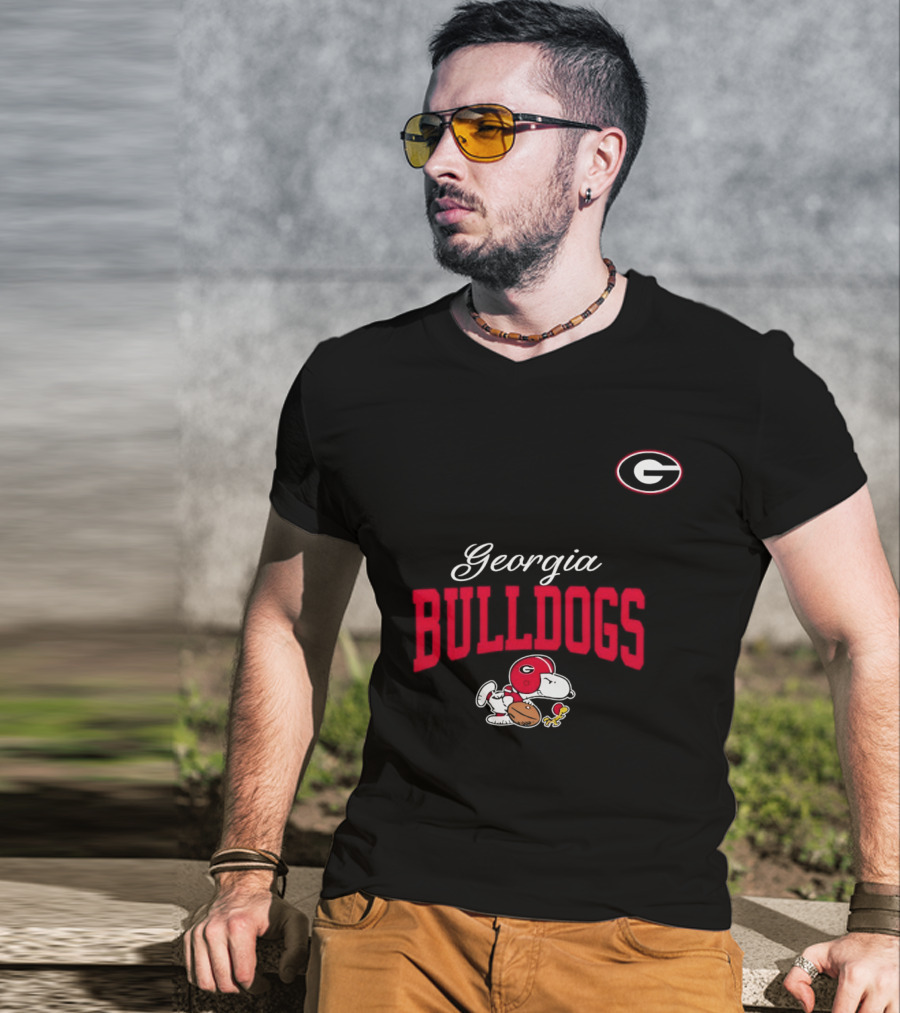 Georgia Bulldogs Snoopy Woodstock Forever Not Just When We Win T-Shirt