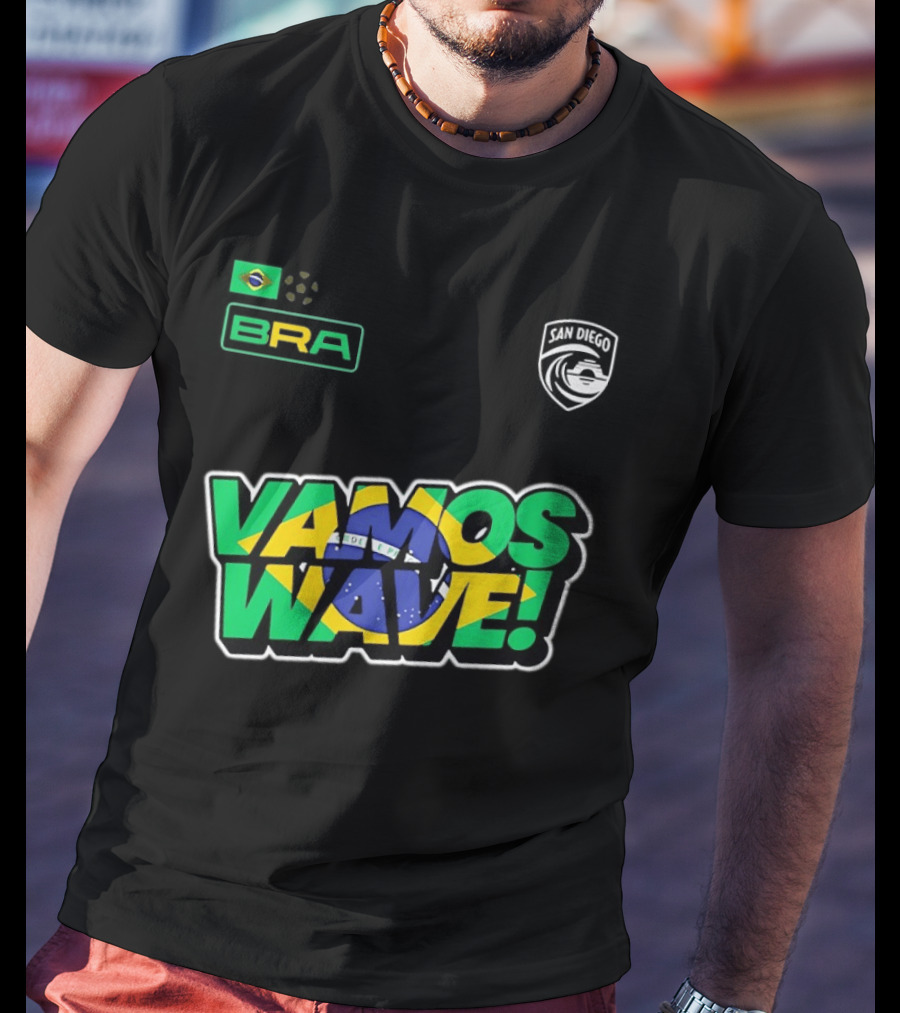 Brazil Vamos Wave San Diego Wave FC 2026 T-Shirt